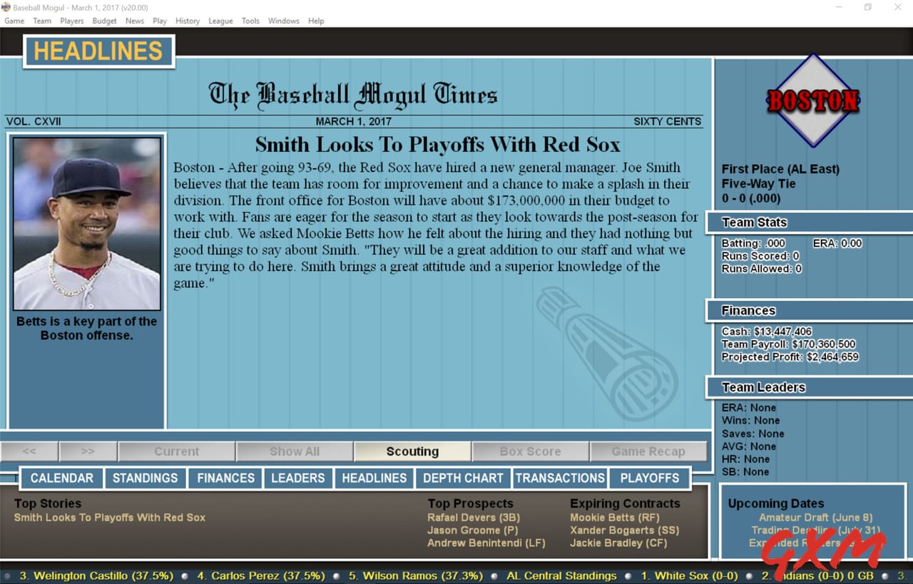 Screenshot 7 of Baseball Mogul 2017