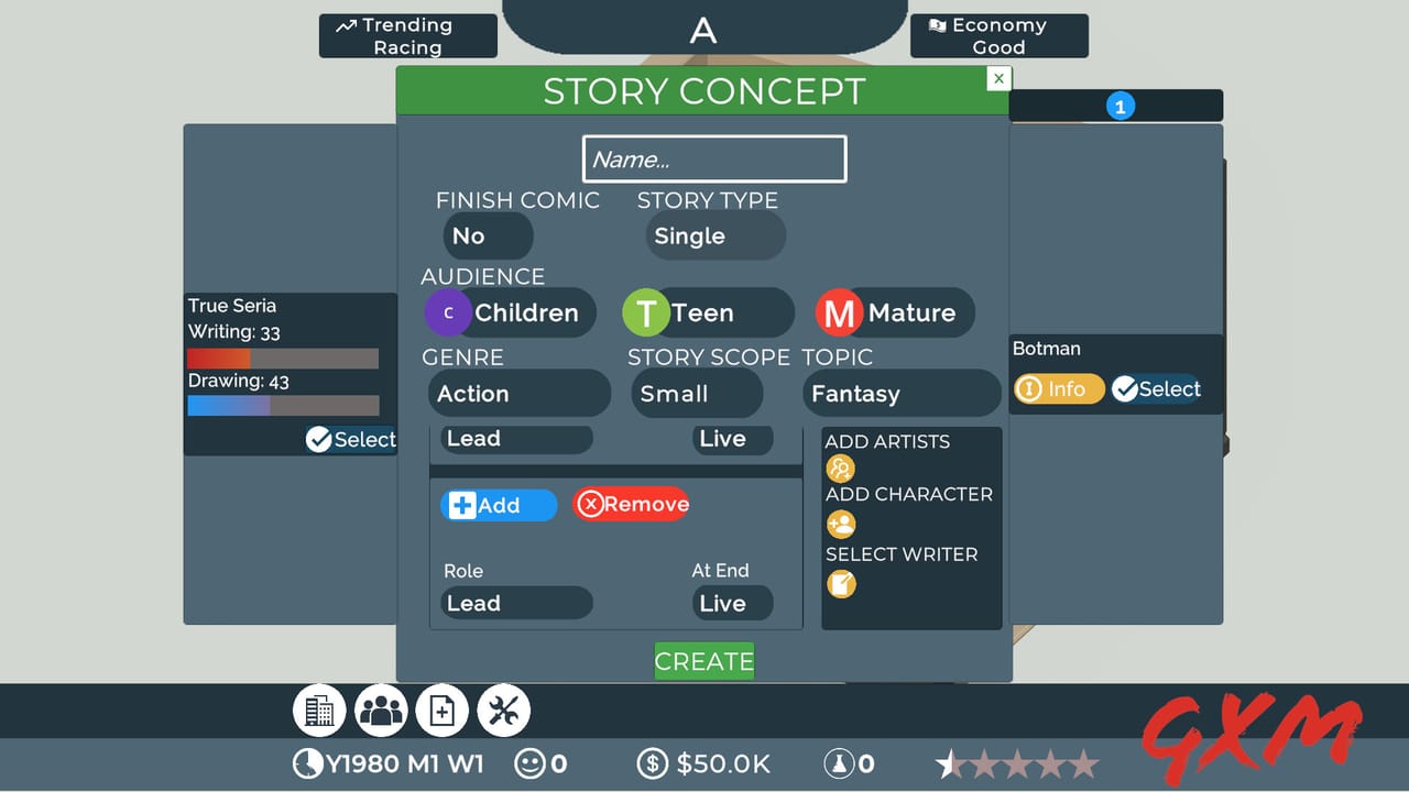 Screenshot 3 of Comic Book Tycoon