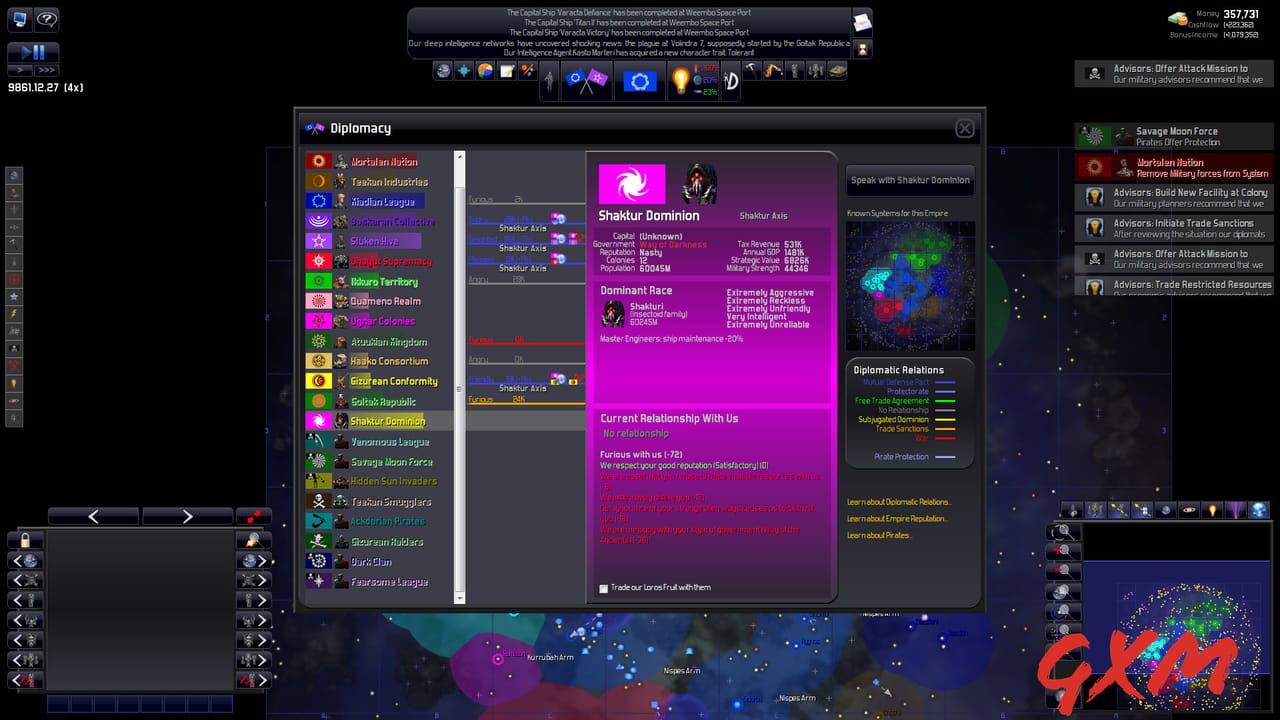Screenshot 2 of Distant Worlds: Universe