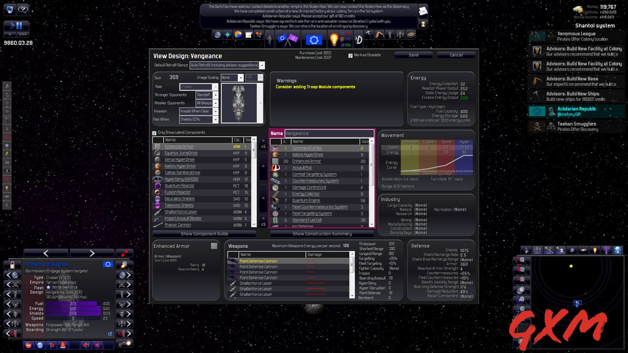 Screenshot 8 of Distant Worlds: Universe