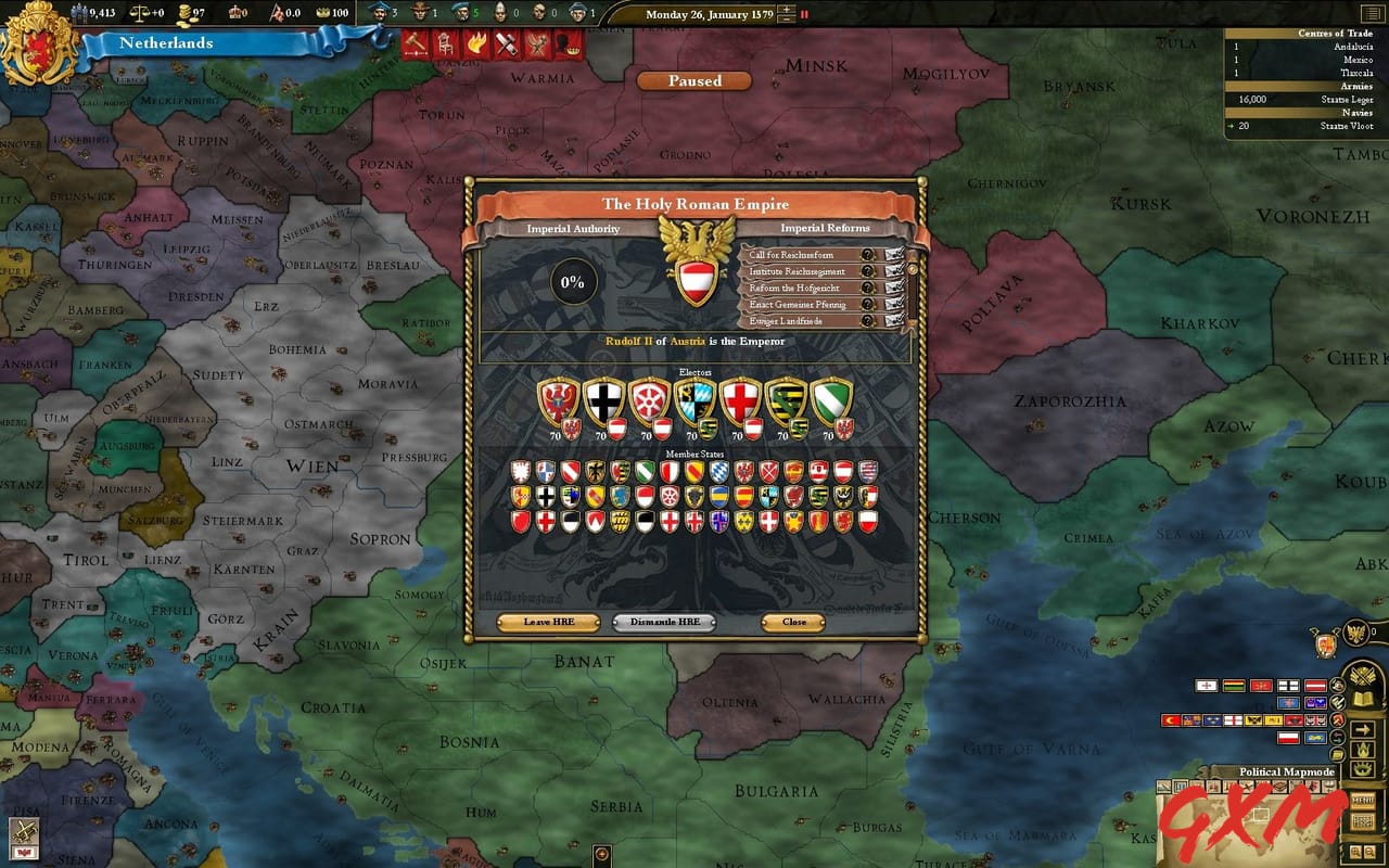 Screenshot 3 of Europa Universalis III: Divine Wind
