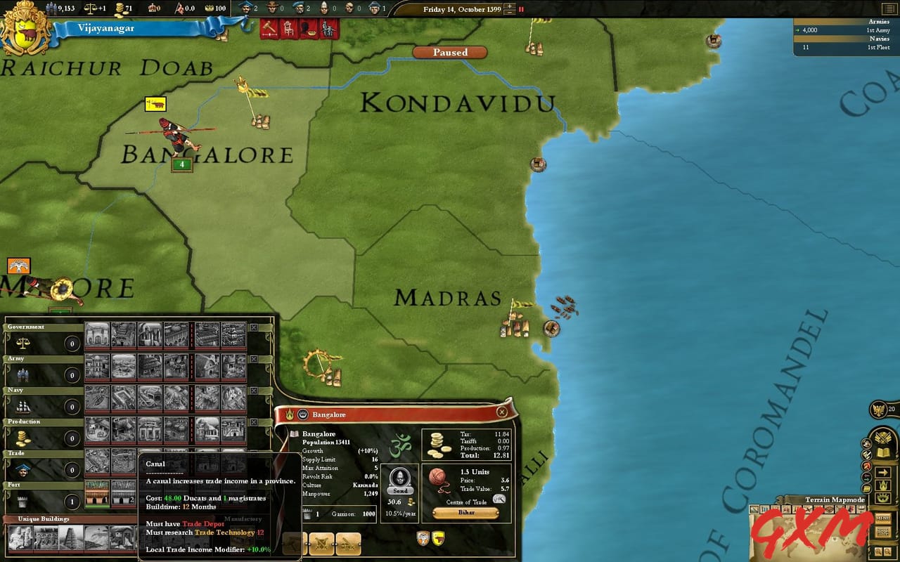 Screenshot 4 of Europa Universalis III: Divine Wind