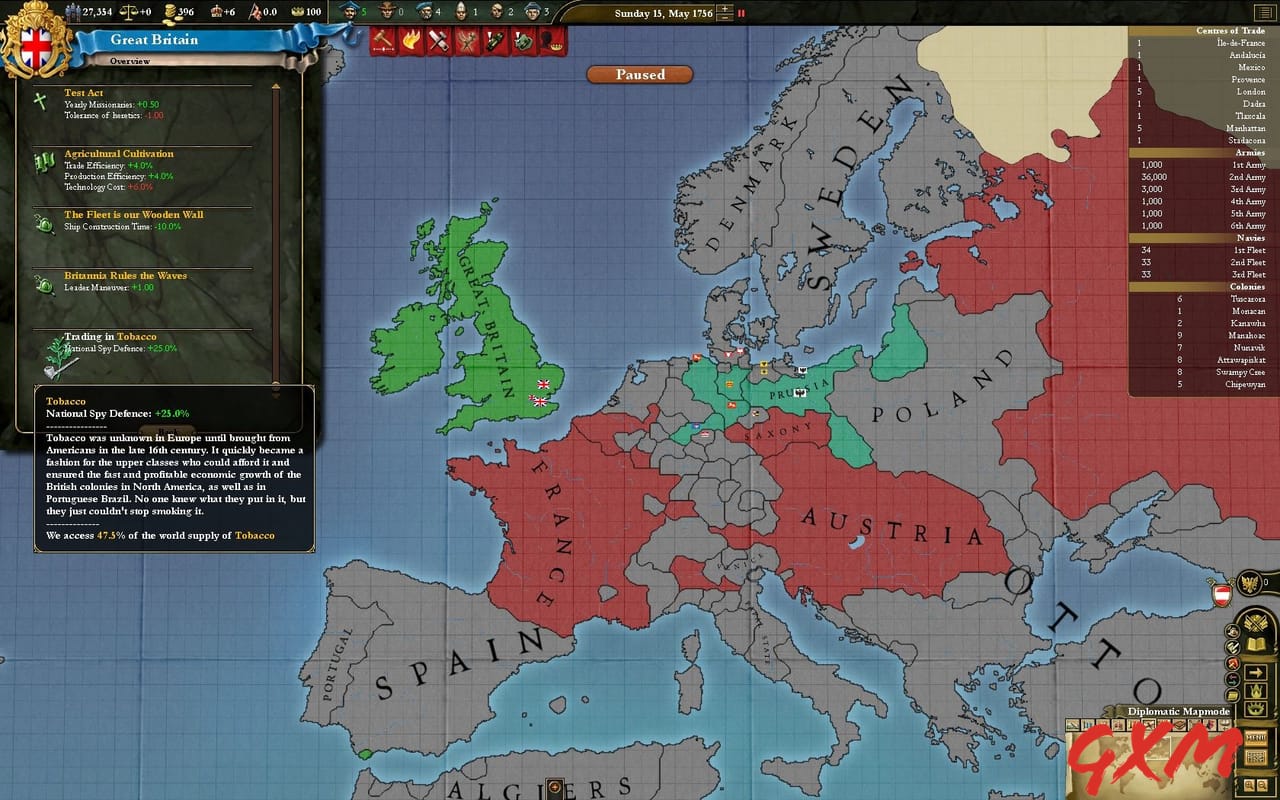 Screenshot 8 of Europa Universalis III: Divine Wind