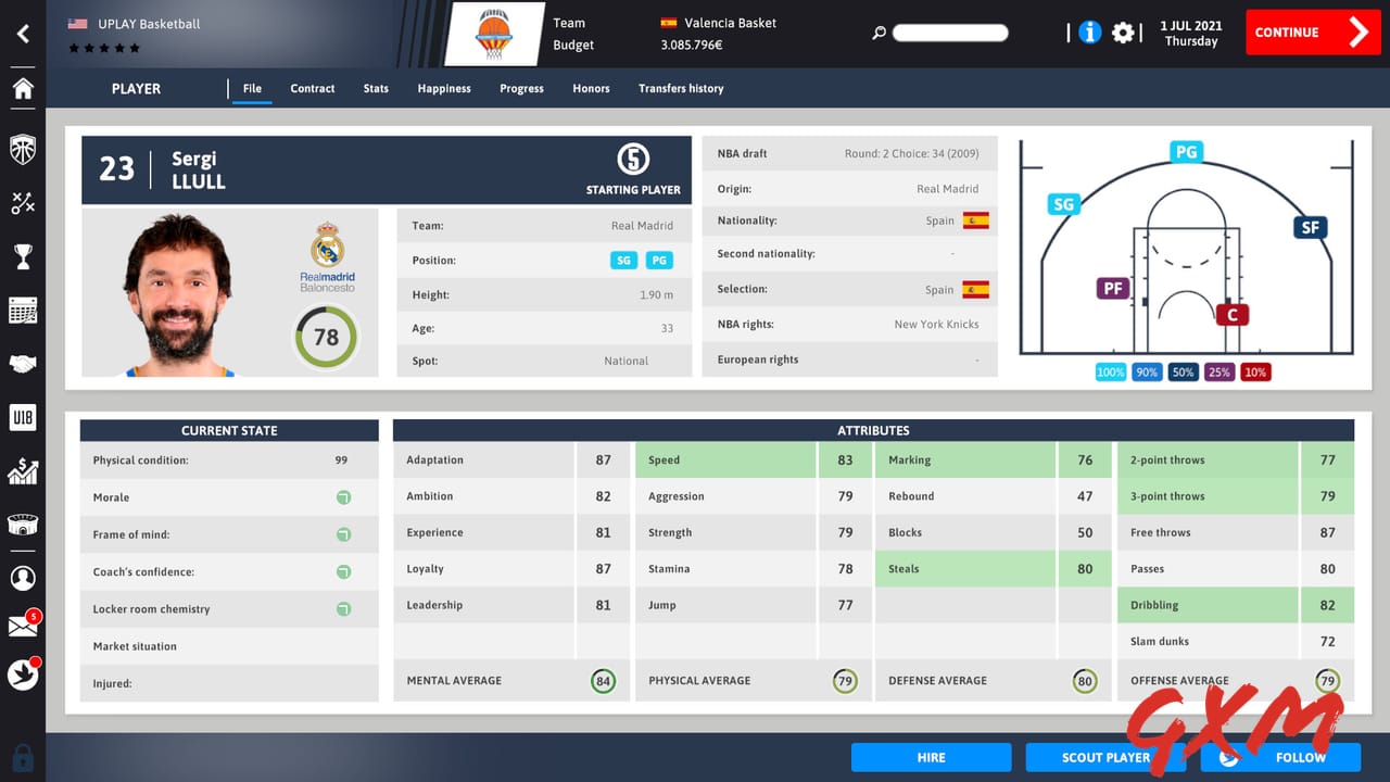 Screenshot 7 of International Basketball Manager 22