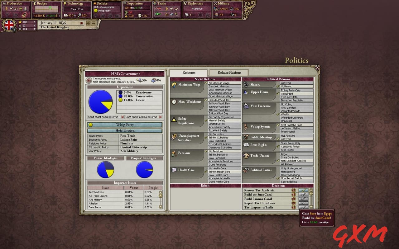 Screenshot 7 of Victoria II