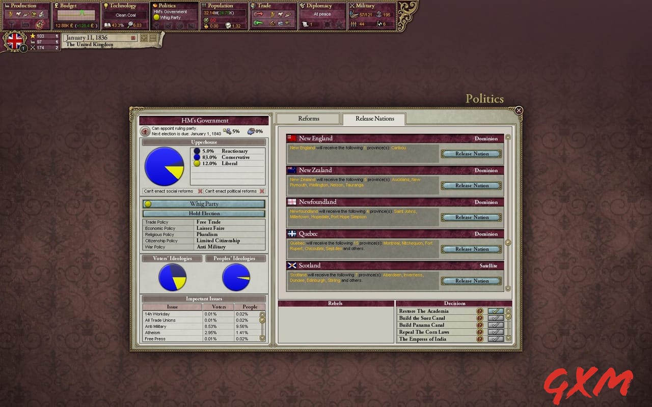 Screenshot 8 of Victoria II