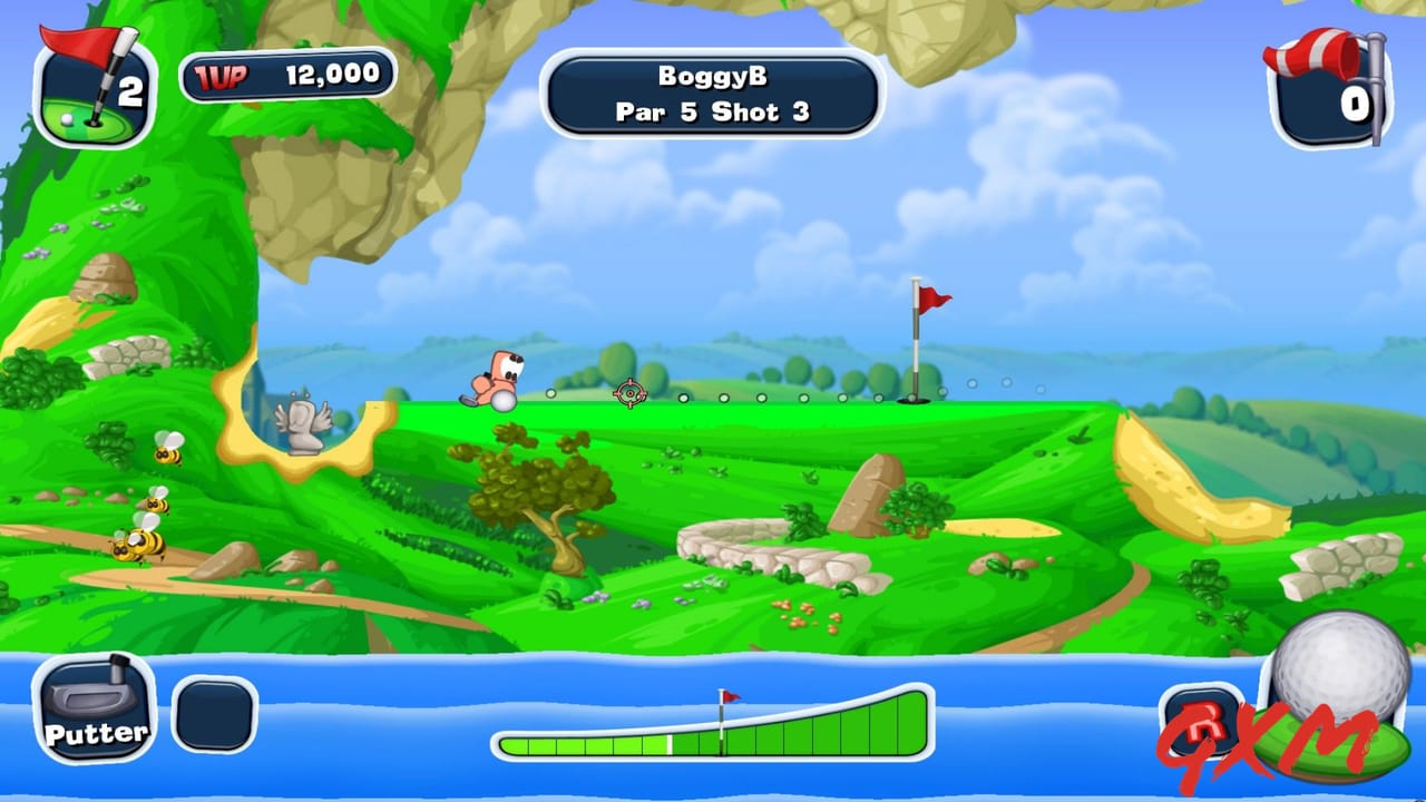 Worms Crazy Golf Screenshot 1