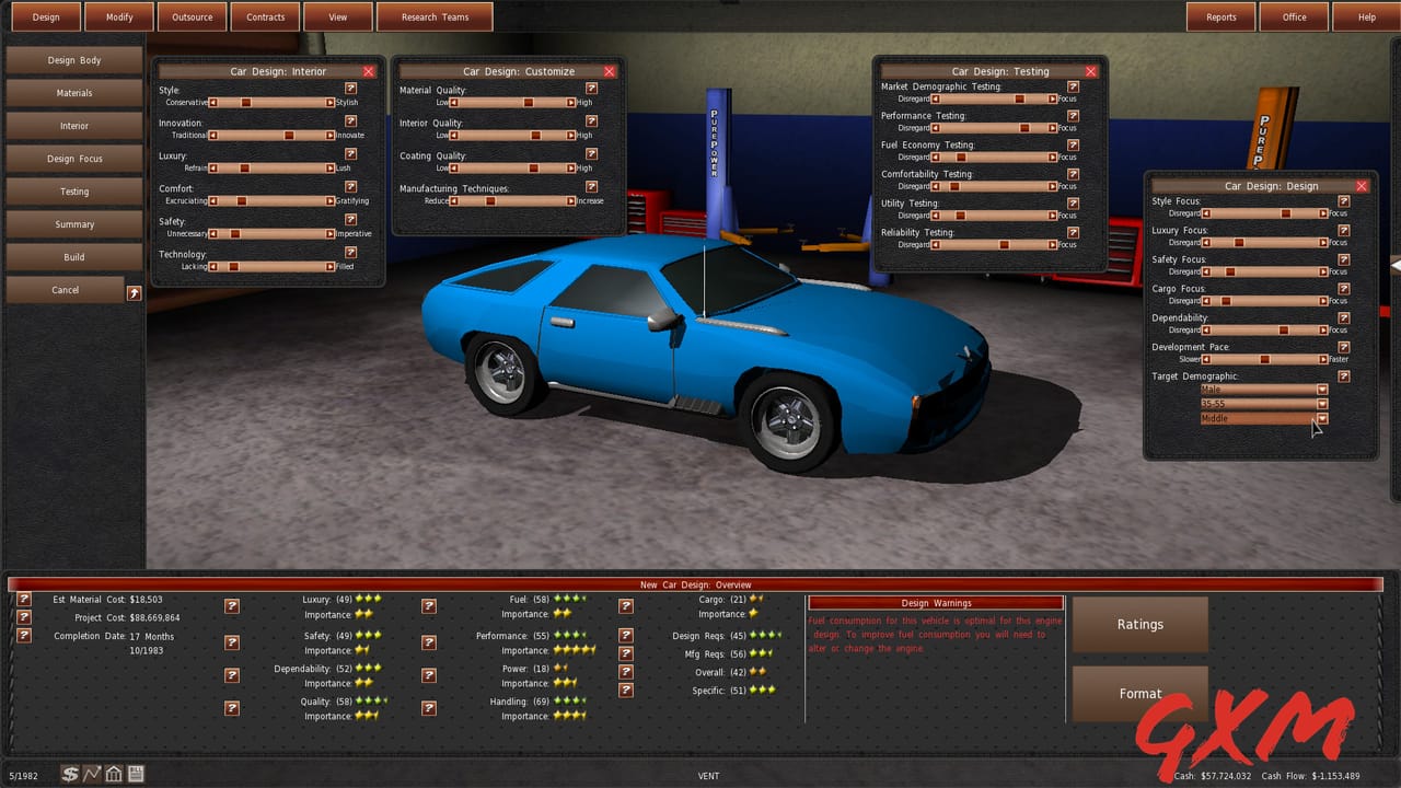 GearCity Screenshot 1