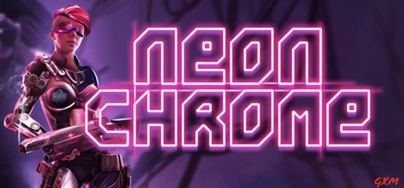 Neon Chrome Poster