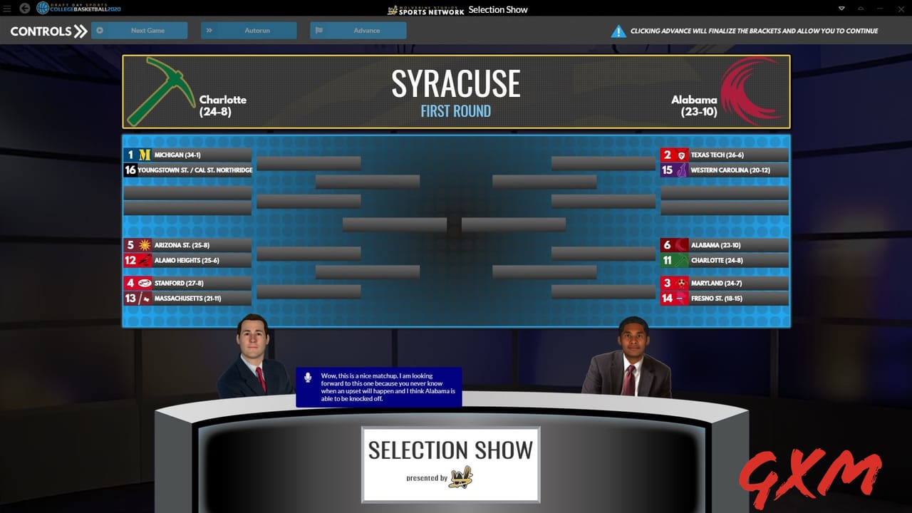 Draft Day Sports: College Basketball 2020 Screenshot 1