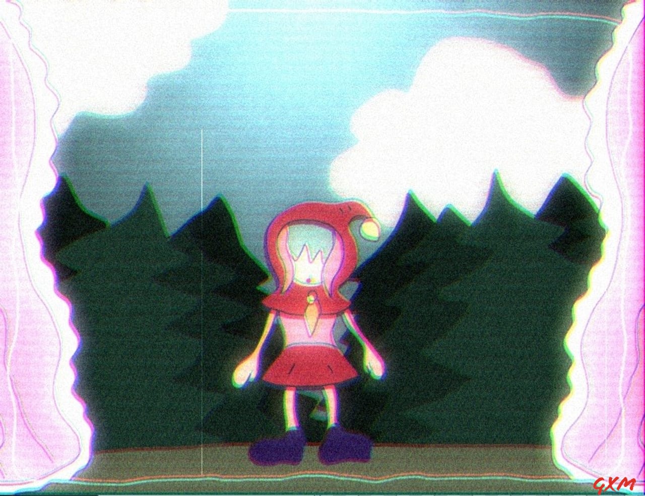 The Miserable Crimson Hooded Girl Screenshot 1