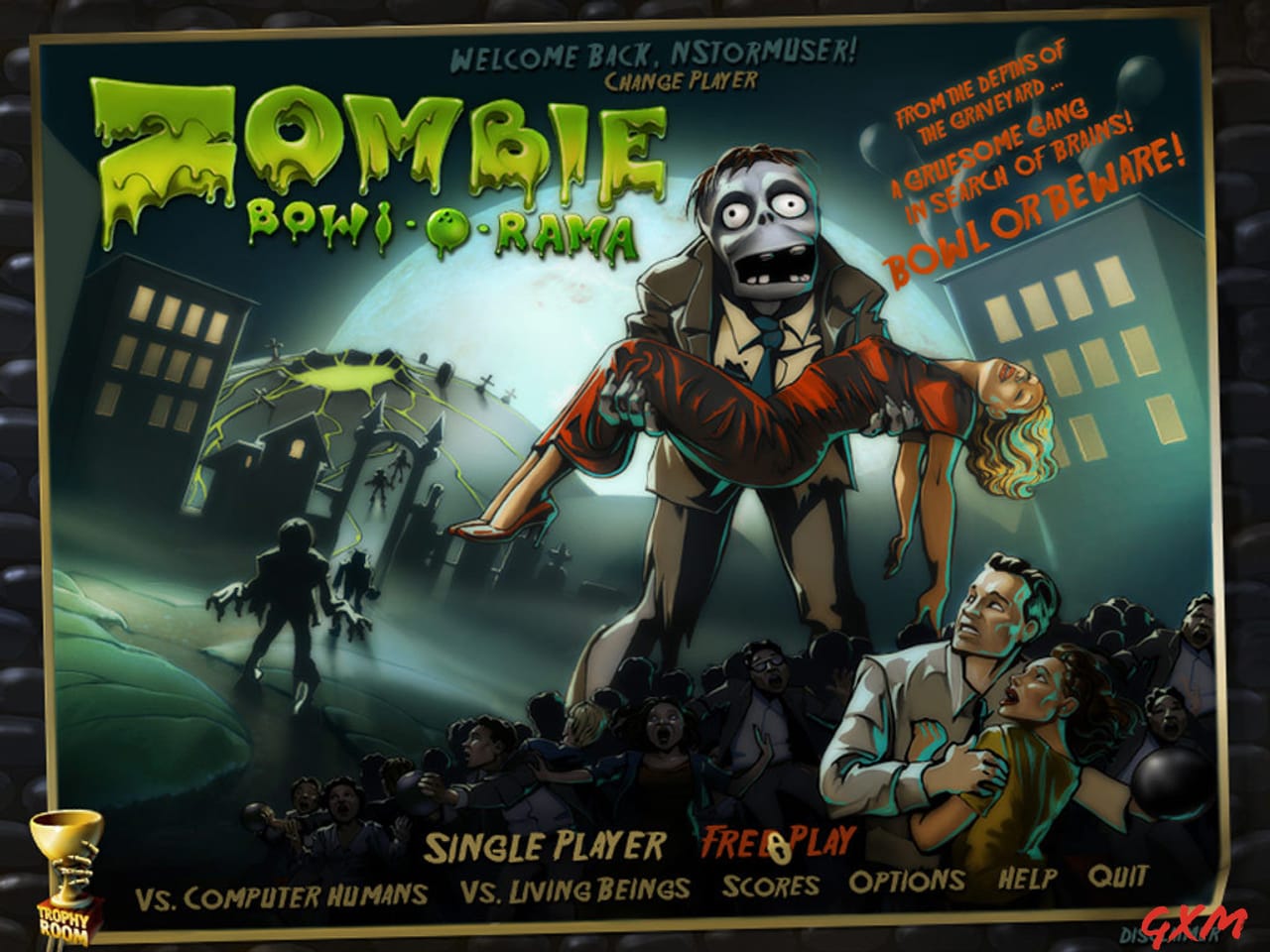 Zombie Bowl-O-Rama Screenshot 1